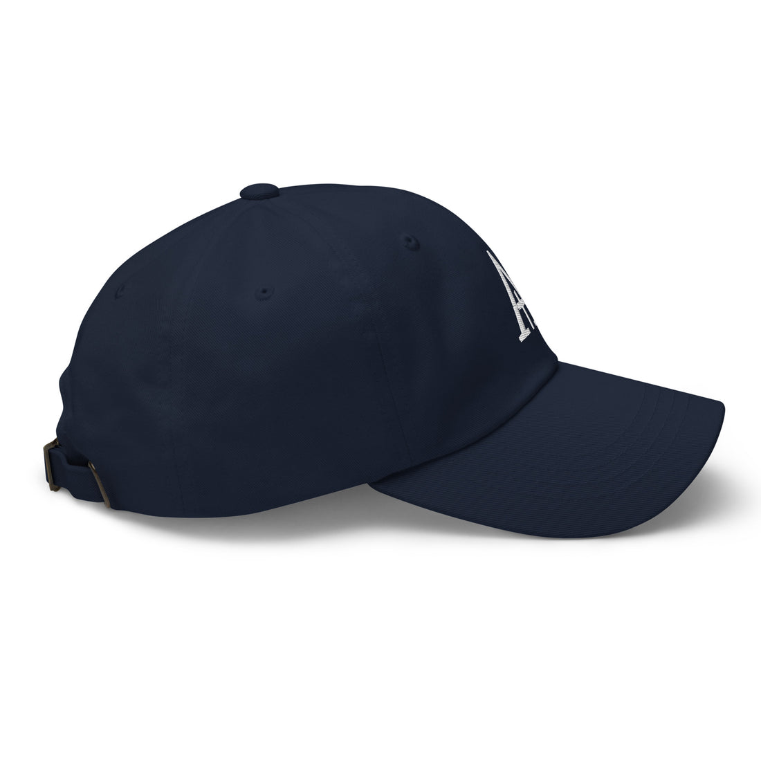 Averan Monogram Cap in navy — right side view